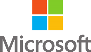 Microsoft Logo with windows